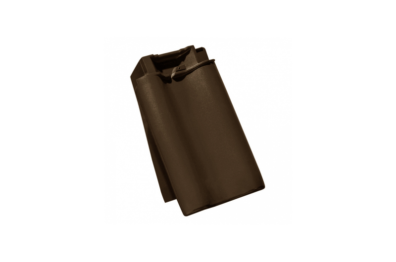 фото TONDACH боковая левая черепица Самба 11 глазурь коричневая