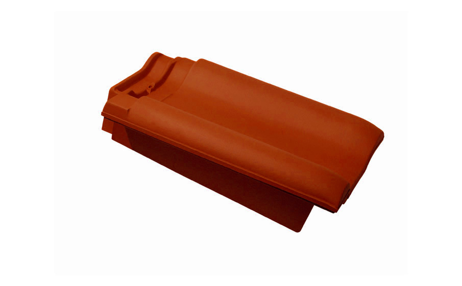 фото Koramic боковая черепица левая ALEGRA 15 old red