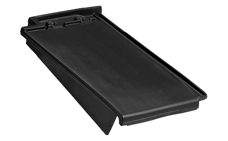 фото Koramic PLANO 11 боковая черепица левая black  ангоб