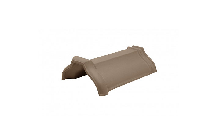 фото Koramic коньковая/хребтовая черепица №2 ALEGRA 15 copper brown engobe