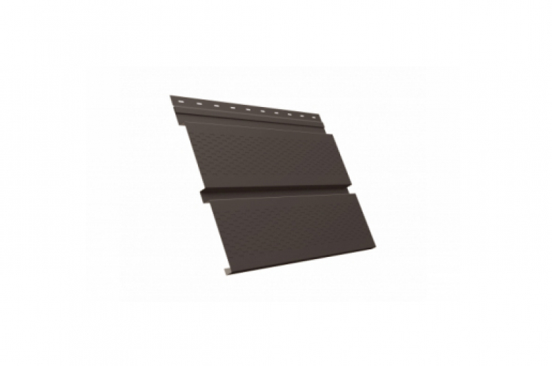 фото GrandLine софит металлический Квадро брус с перфорацией Drap TX Twincolor