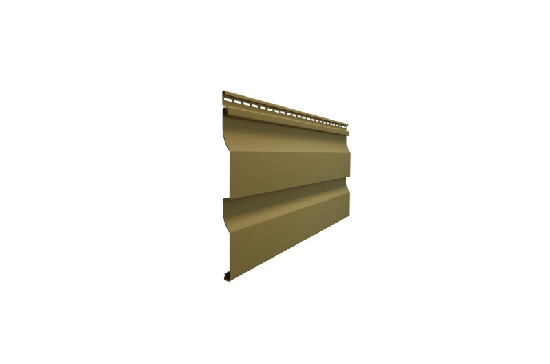 фото Виниловый сайдинг Döcke PREMIUM D4,5D (Ирис, Пралине)