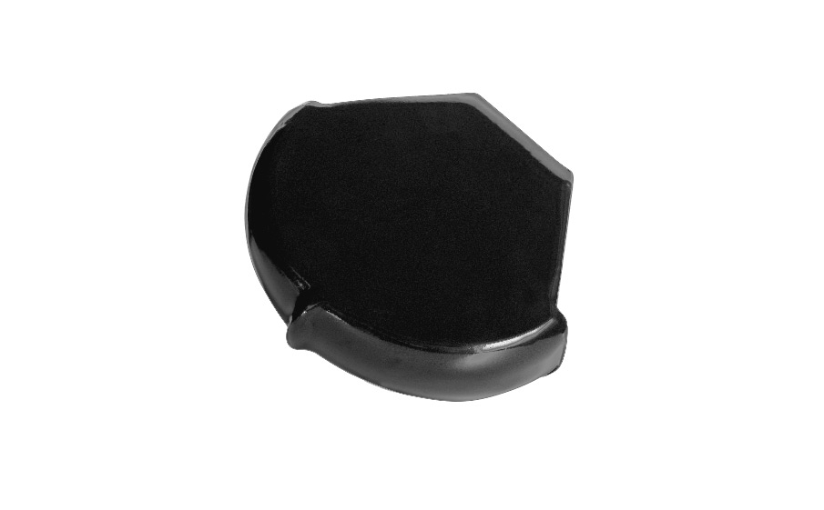 фото Koramic Alegra 9 коньковая заглушка конечная  anthracite еngobe