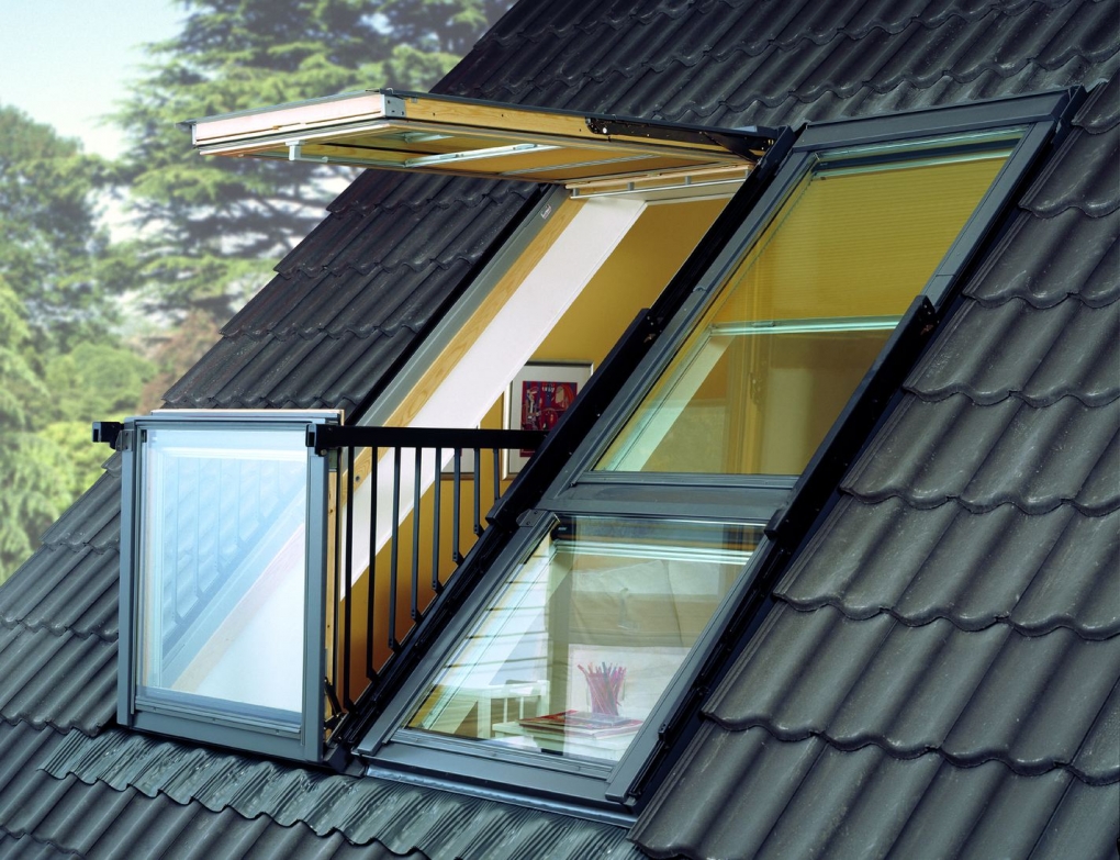 фото Окно-балкон VELUX CABRIO GDL 3066 114x252 см