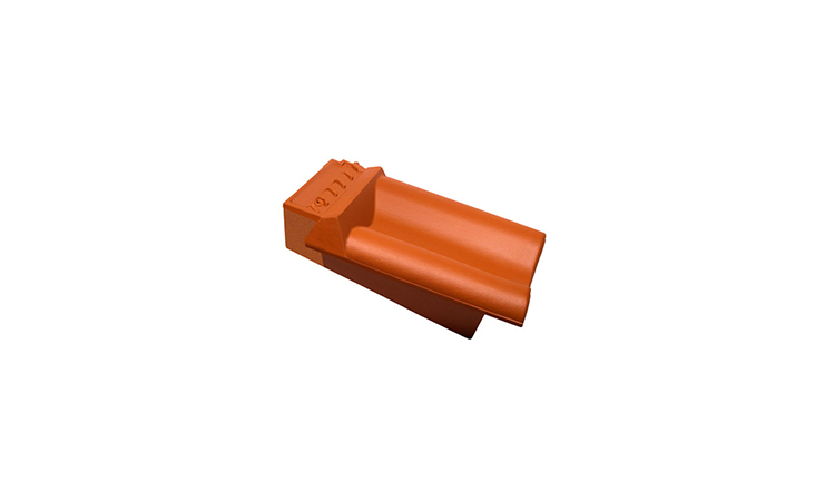 фото Koramic Alegra 8 боковая подконьковая черепица левая copper brown ангоб