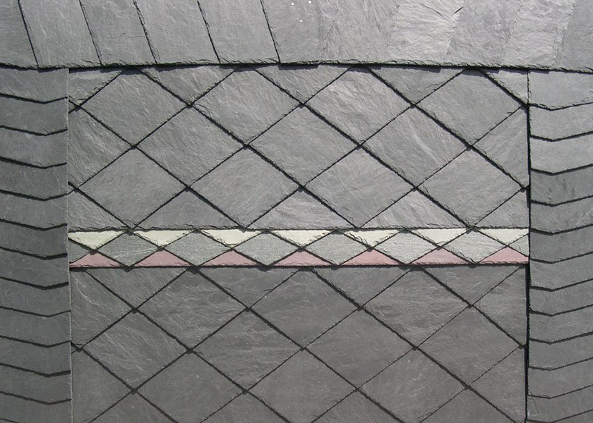 фото Theis-Boger сланцевая плитка 1st grade Rhombus 1 36/34 см